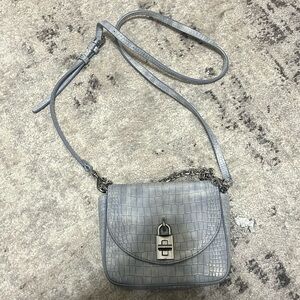 Rebecca Minkoff light blue and silver bag